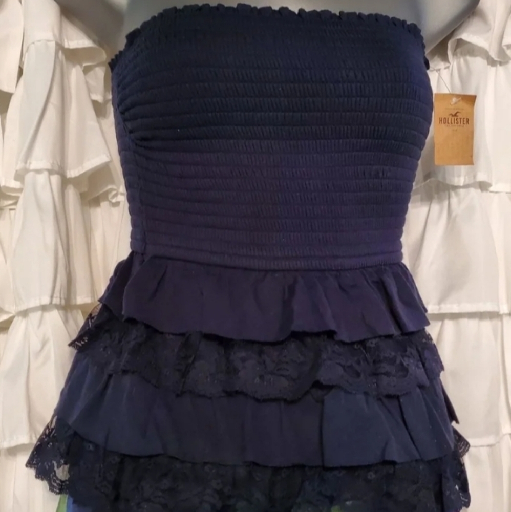 (New)Hollister ruffled top